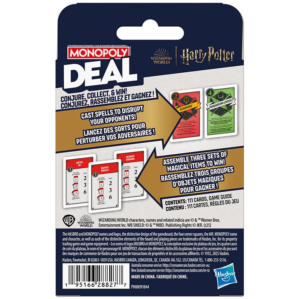 Monopoly - Deal - Harry Potter (Anglais)