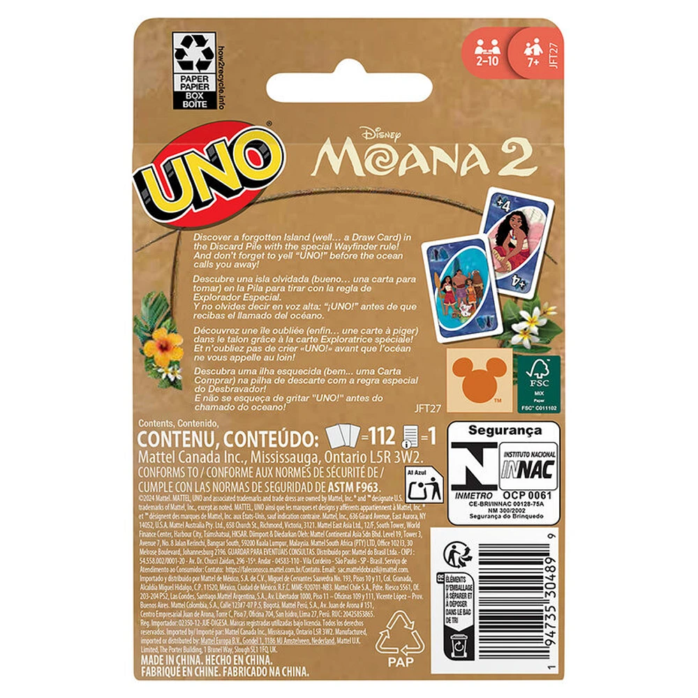 Uno - Moana 2 (Multilingue)