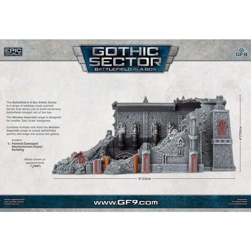 Battlefield in a Box - Gothic Sector - Mundus Imperialis - Damaged Manufactorium Depot