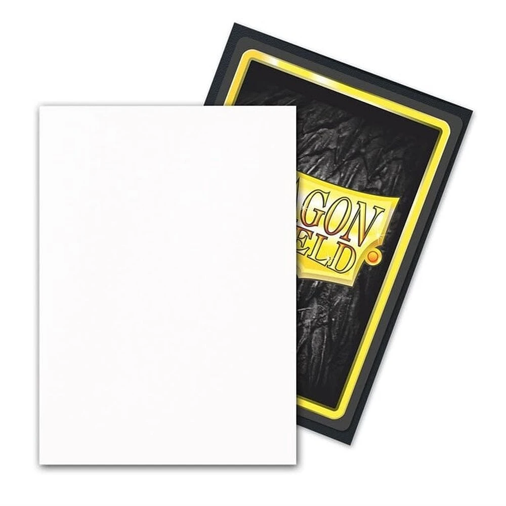 (Dragon Shield) Matte Dual Sleeves - Snow - 100 Unités - 63mm x 88mm