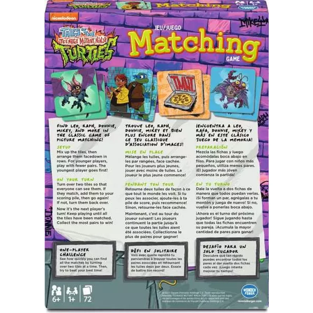 Matching - Tortue Ninja (Multilingue)