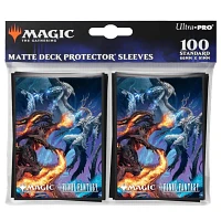 (UP) MTG Sleeves - Bahamut and Ifrit - 100 Unités - 63.5mm x 89mm*