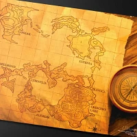 (UP) - Playmat - MTG Final Fantasy - World Map*