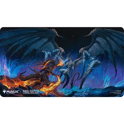 (UP) - Playmat - MTG Final Fantasy - Bahamut and Ifrit - Holofoil*