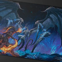 (UP) - Playmat - MTG Final Fantasy - Bahamut and Ifrit - Holofoil*