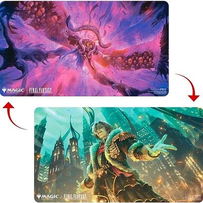 (UP) Playmat - MTG Final Fantasy - Double Sided - Emet-Selch, Unsundered/Hades, Sorcerer of Elf*