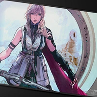 (UP) Playmat - MTG Final Fantasy - Black Stitched - Lightning, Army of One*