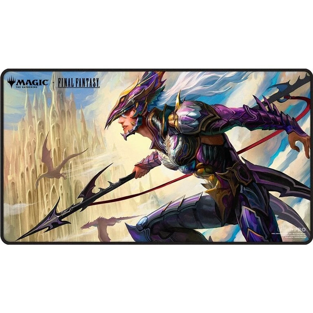(UP) Playmat - MTG Final Fantasy - Black Stitched - Kain, Traitorous Dragoon*