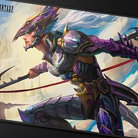 (UP) Playmat - MTG Final Fantasy - Black Stitched - Kain, Traitorous Dragoon*