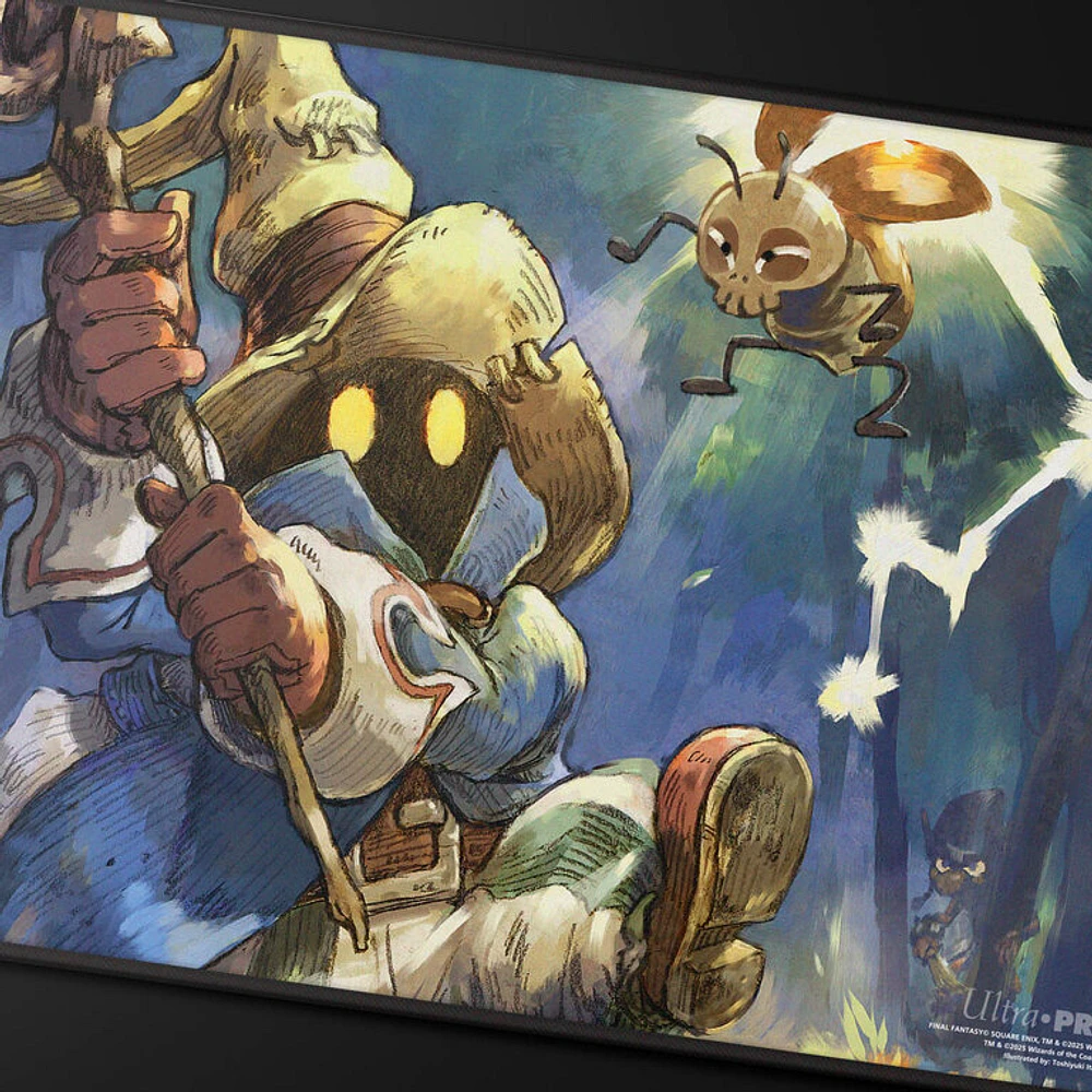 UP) Playmat - MTG Final Fantasy - Black Stitched
