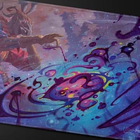 (UP) Playmat - MTG Final Fantasy - Poison the Waters - Holofoil*