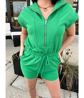 HALF ZIP ROMPER