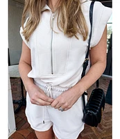 HALF ZIP ROMPER