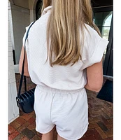 HALF ZIP ROMPER