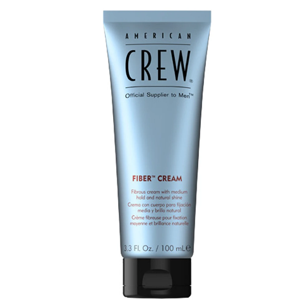 AMERICAN CREW - COIFFANT | FIBER CREAM Medium Hold and Natural Shine / Fixation Moyenne et Brillance Naturelle (100ml / 3.3 oz)