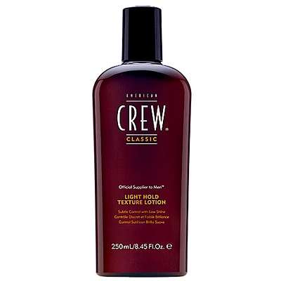 AMERICAN CREW - COIFFANT | LIGHT HOLD Texture Lotion / Contrôle Discret et Faible Brillance (250ml / 8.45 oz)