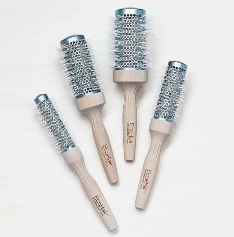 ECOHAIR | THERMAL Brosse en Bambou Écologique Poils Ioniques