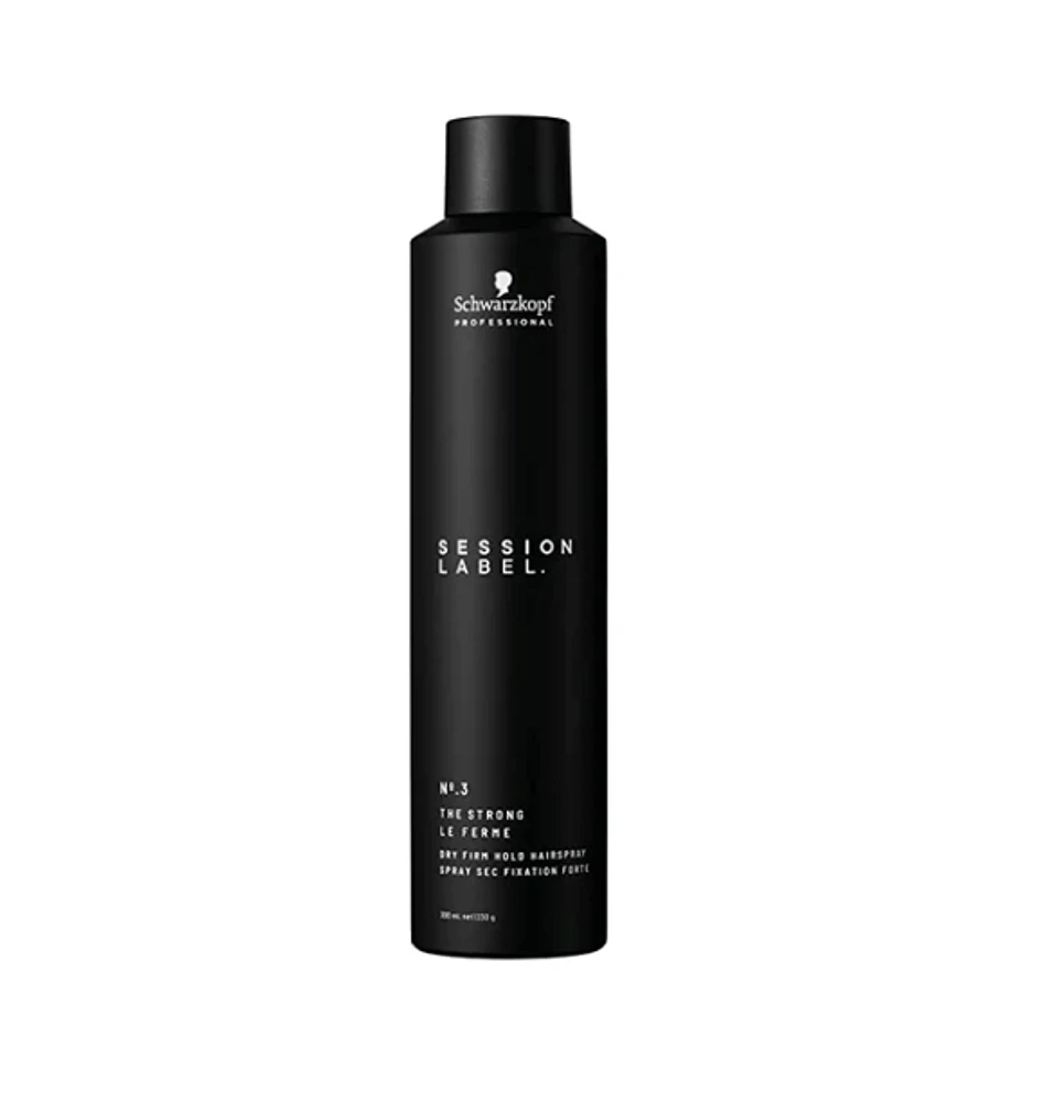 SCHWARZKOPF - SESSION LABEL N°3 Le Fixant Spray Sec Fixation Forte