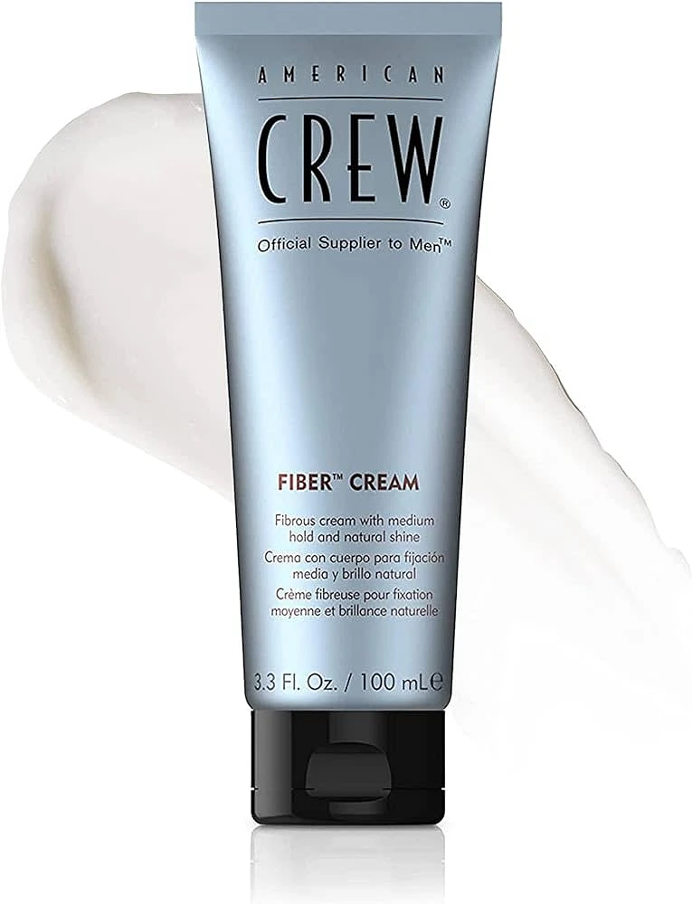 AMERICAN CREW - COIFFANT | FIBER CREAM Medium Hold and Natural Shine / Fixation Moyenne et Brillance Naturelle (100ml / 3.3 oz)