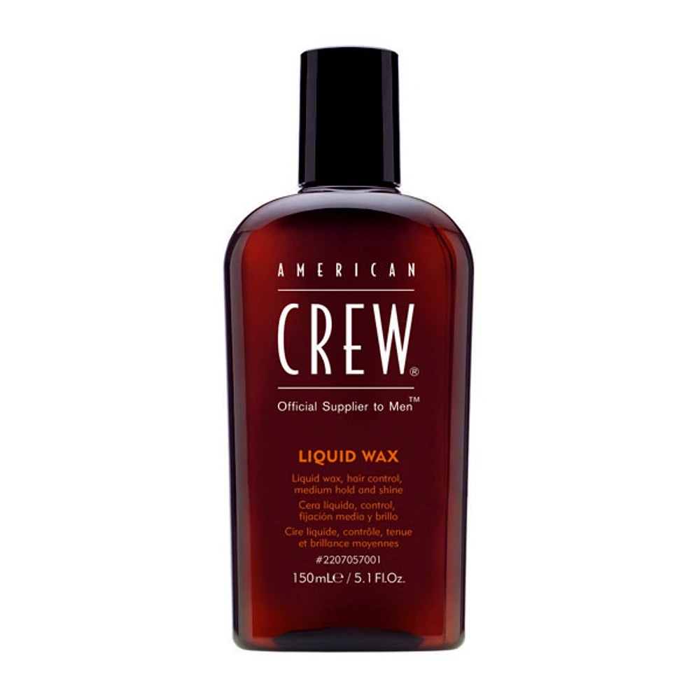 AMERICAN CREW - COIFFANT | LIQUID WAX Hair Control, Medium Hold and Shine / Cire Liquide, Contrôle, Tenue et Brillance Moyenne (150ml / 5.1 oz)