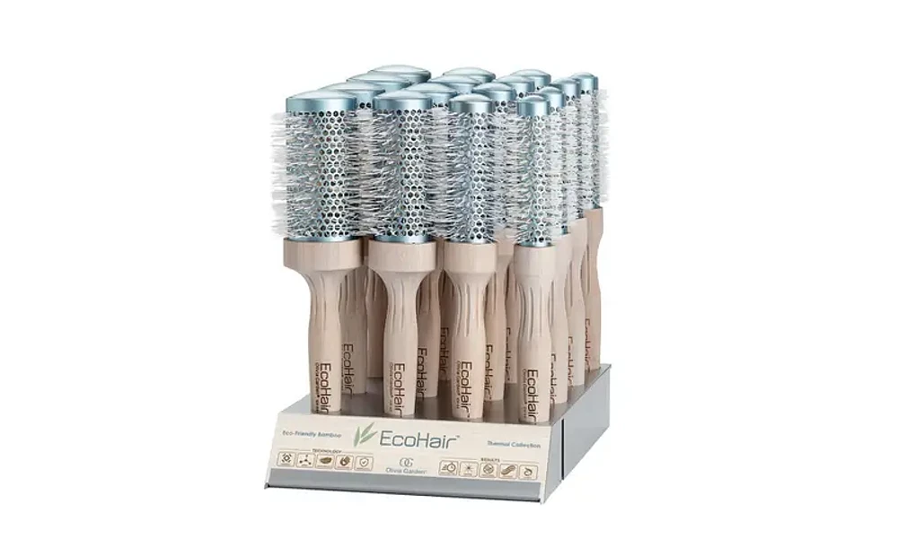 ECOHAIR | THERMAL Brosse en Bambou Écologique Poils Ioniques