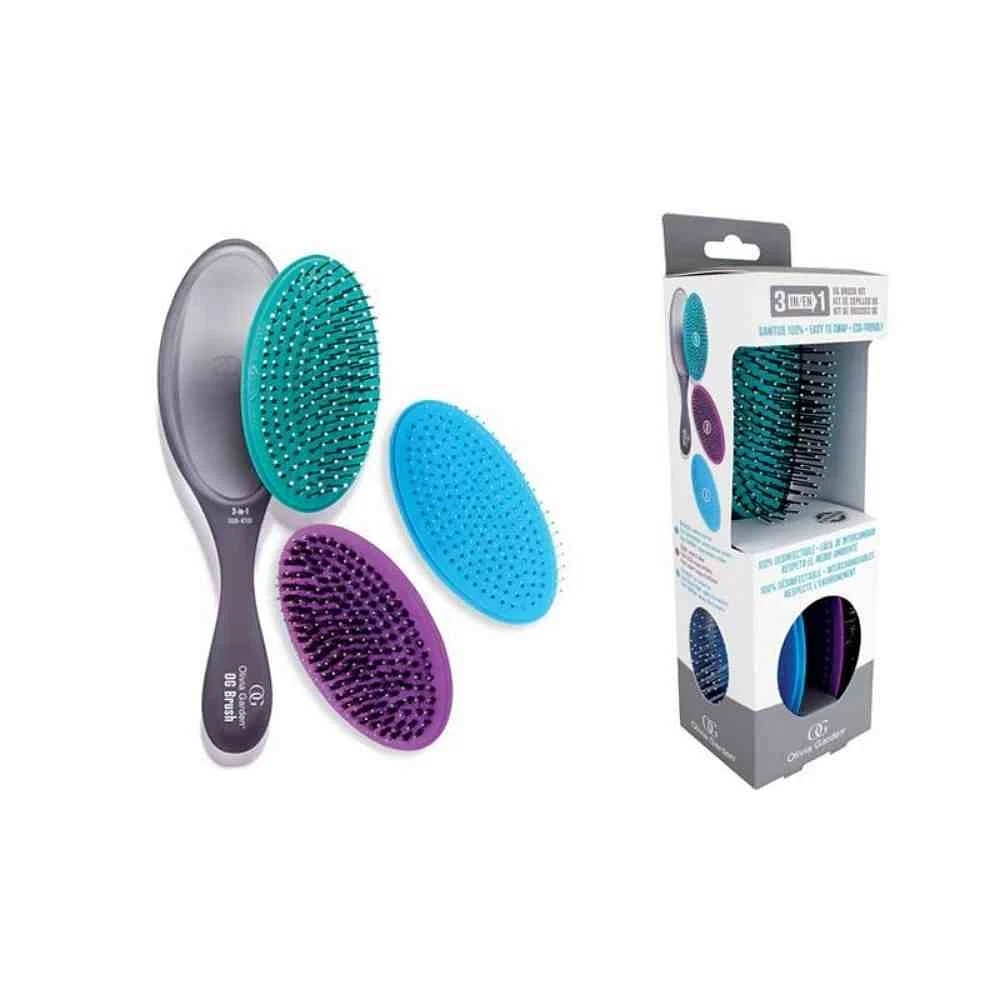 OLIVIA GARDEN - OG BRUSH Ensemble 3-en-1 - Grise OGD-K01