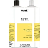 NIOXIN - SYSTÈME | 1 Cheveux Naturels Légèrement Clairsemés | DUO