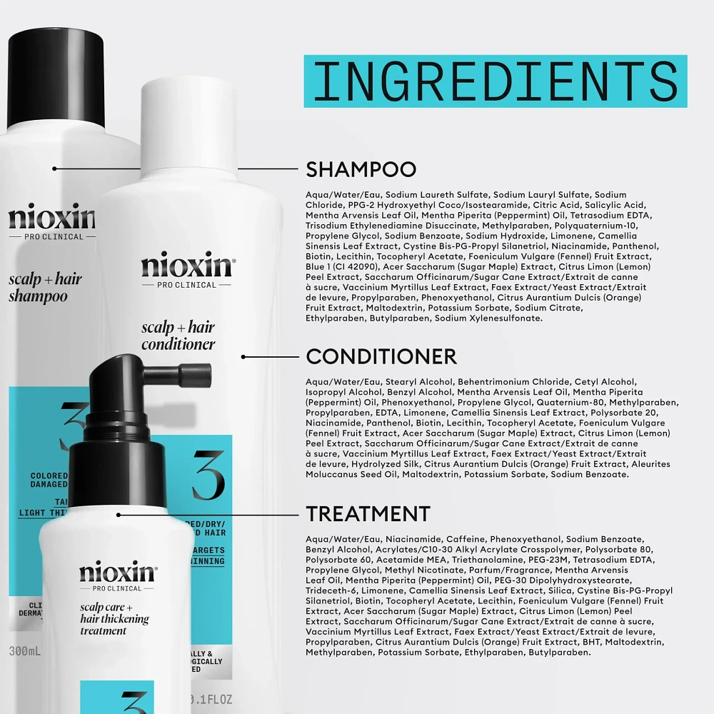 Copy of NIOXIN - SYSTÈME | 1 Cheveux Naturels