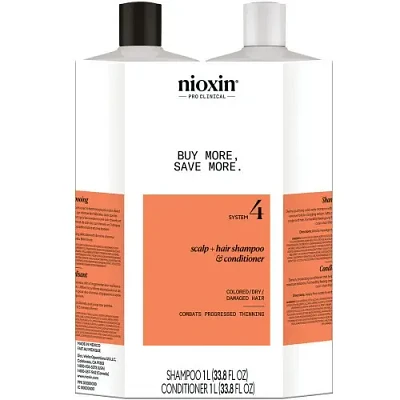 NIOXIN - SYSTÈME | 4 Cheveux Colorés - Chute Avancée | DUO Litres