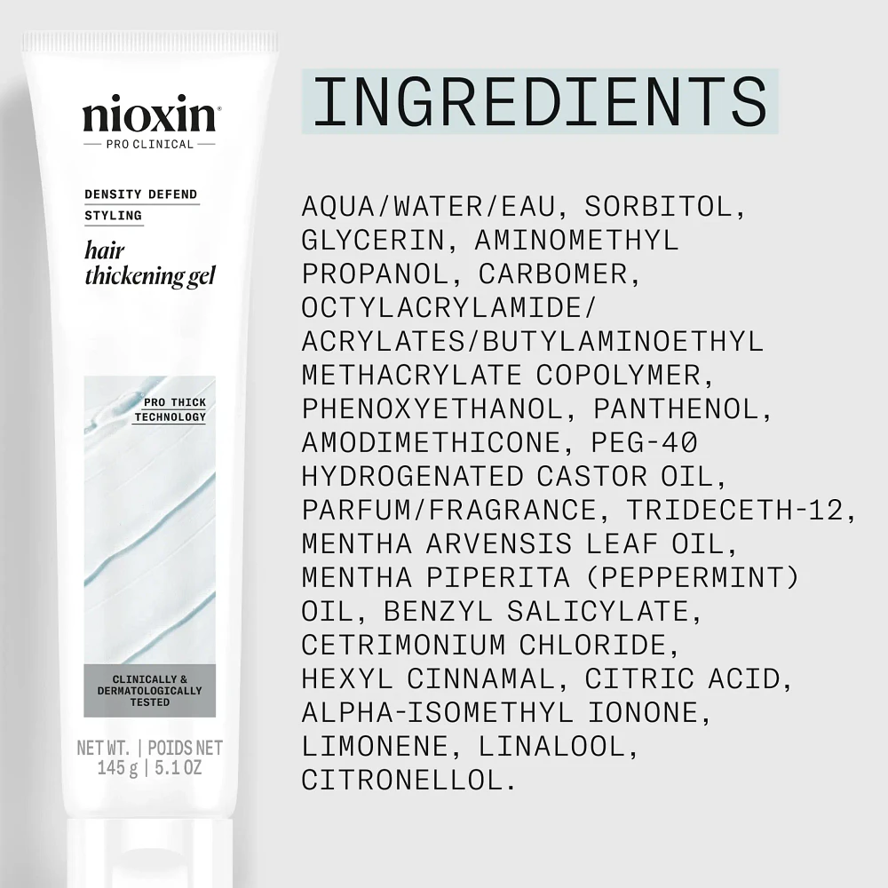 NIOXIN - DENSITY DEFEND | STYLING Gel Épaississant pour Cheveux 145g (5.1 oz)