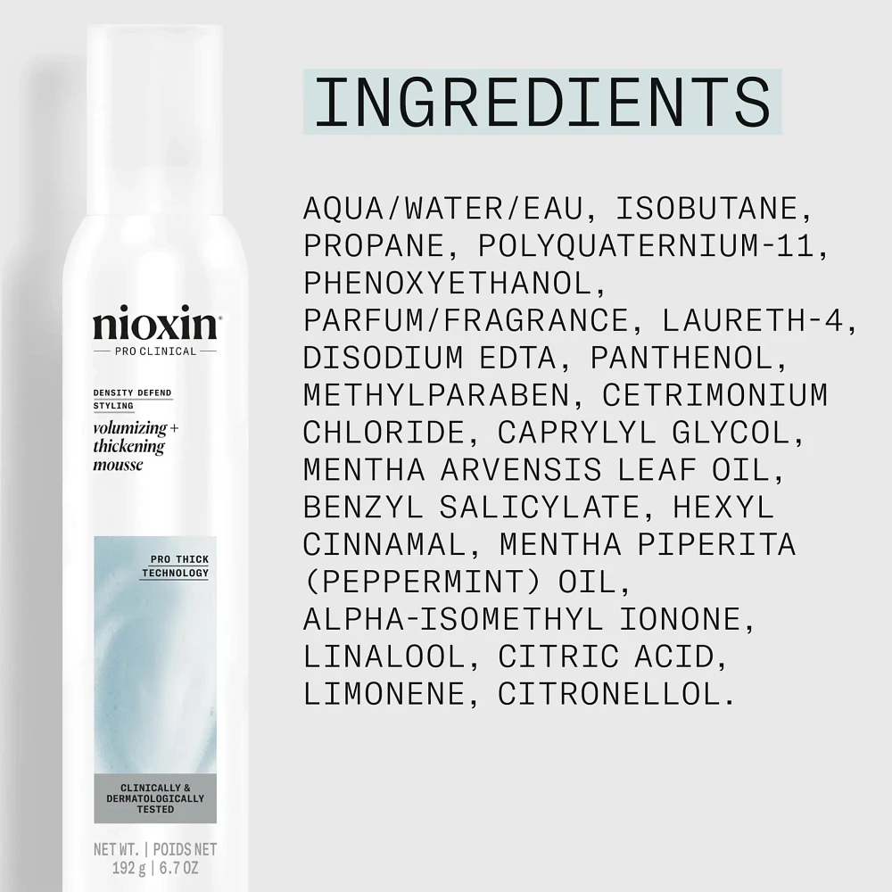 NIOXIN - DENSITY DEFEND | STYLING Mousse Volumisante et Épaississante 192g (6.7 oz)