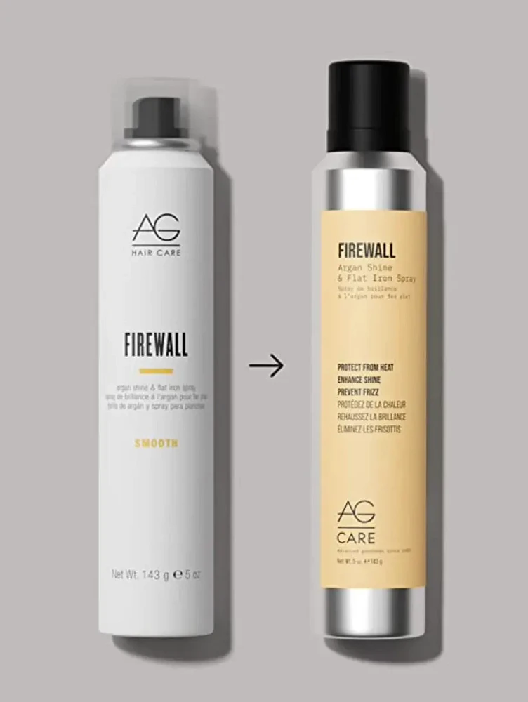 AG | CARE - Smooth | FIREWALL Spray de Brillance à l'Argan pour Fer Plat 143g (5 oz)