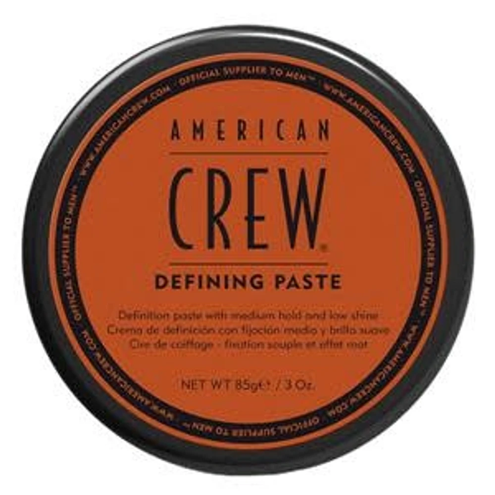 AMERICAN CREW - COIFFANT | DEFINING PASTE Medium Hold and Low Shine / Fixation Souple et Effet Mat (85g / 3 oz)