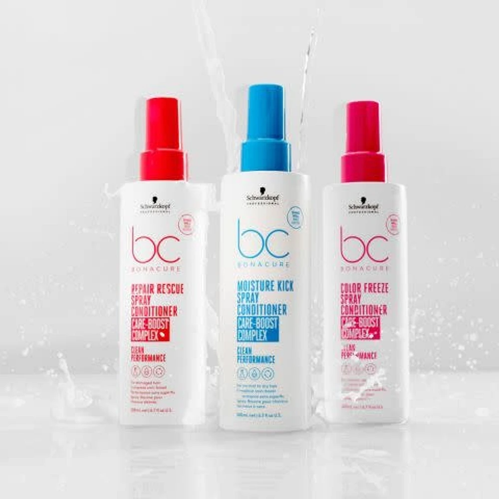 SCHWARZKOPF - BONACURE . MOISTURE KICK | Spray Conditioner Care-Boost Complex / Spray-Baume Complexe Booster de Soins Performance