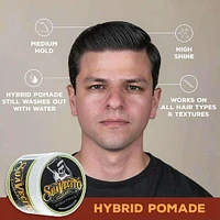 Hybrid Pomade (113 g / 4 oz) – Medium Hold Hybrid Pomade with Natural Finish