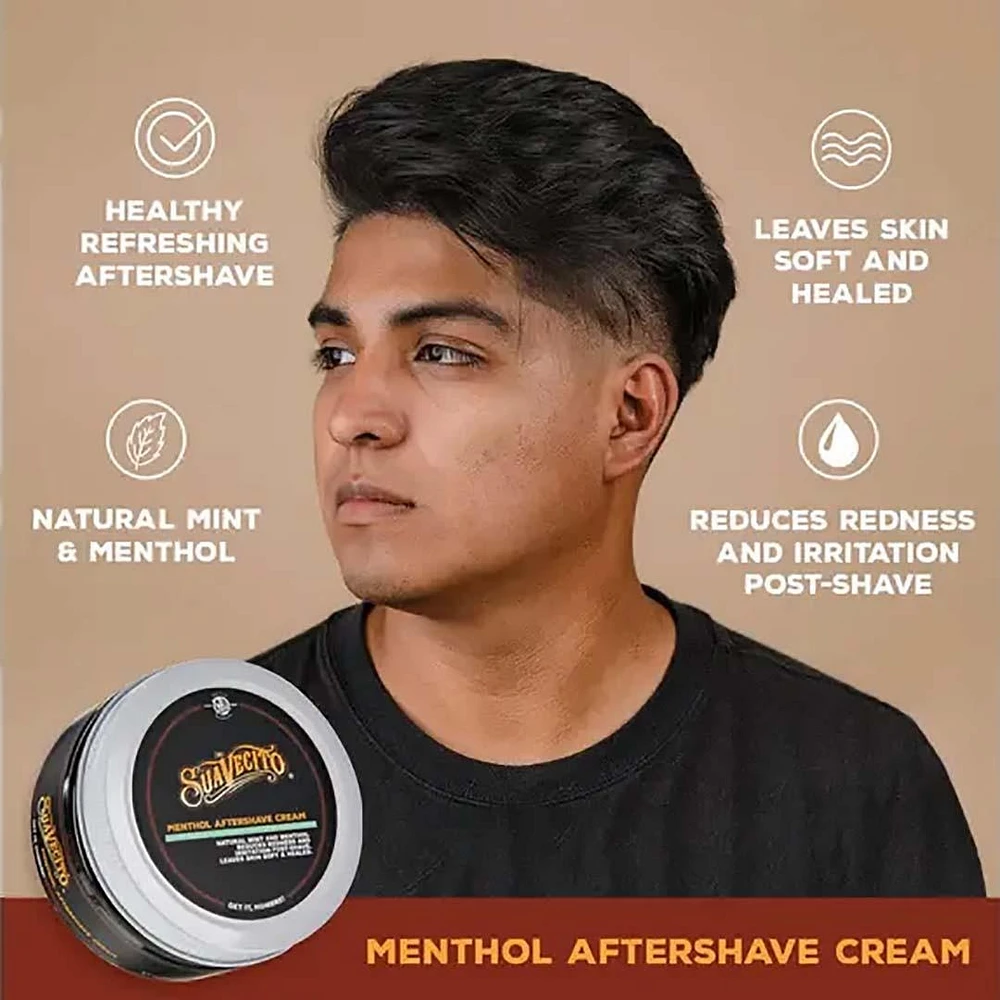 Menthol Aftershave Varnish Cream (240 ml / 8 oz) – Cooling and Soothing Aftershave Cream