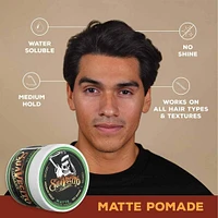 Matte Pomade (4 oz) – Medium Hold Matte Pomade for Natural Styles