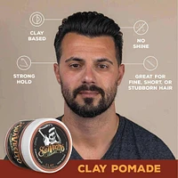 Firme Clay Pomade (4 oz) – Strong Hold Clay Pomade for Structured Looks