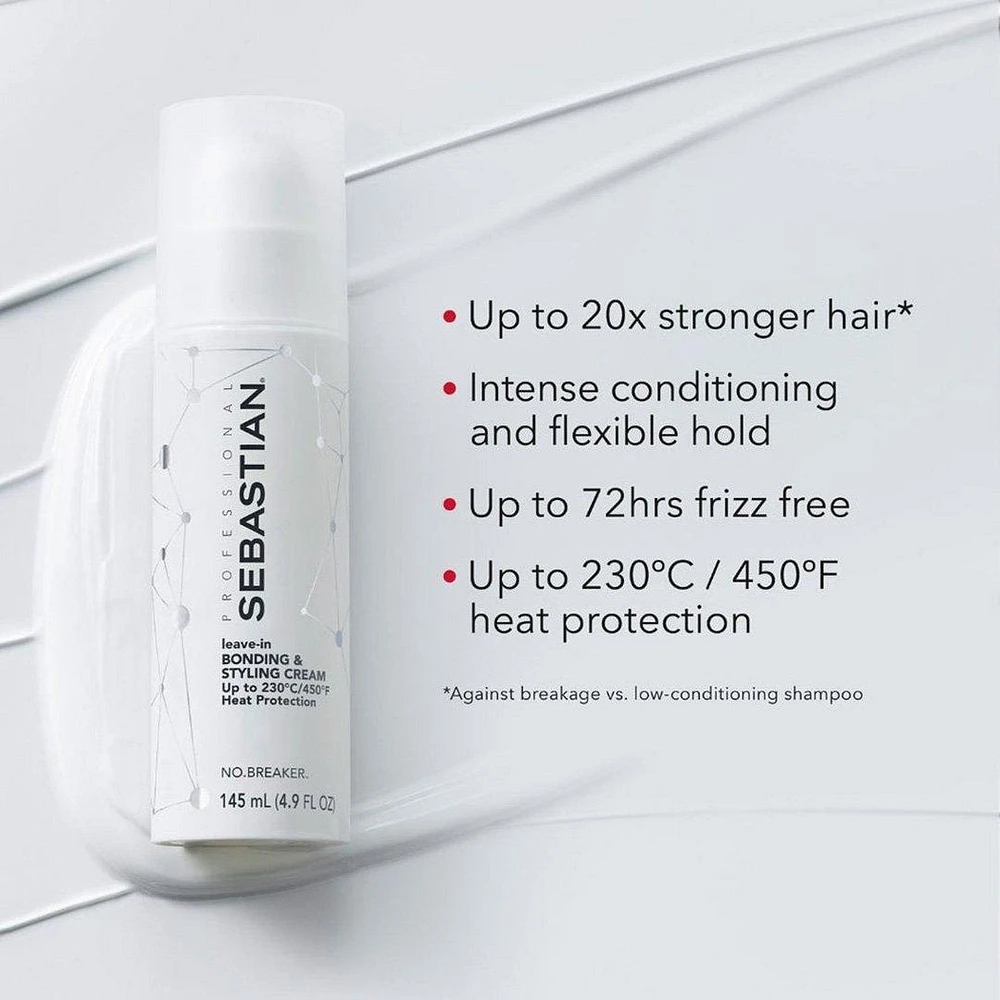 No.Breaker Leave-In Bonding & Styling Cream (145 ml / 4.9 oz) – Crème Coiffante et Liante Sans Rinçage