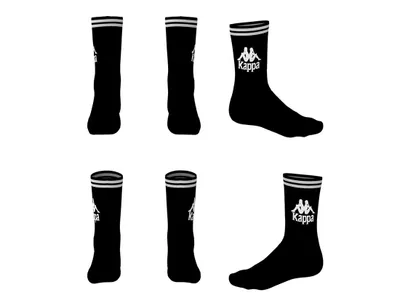 Kappa : Authentic Aster 1 Pack  Crew Socks