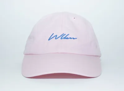 WLKN : Script Dad Hat Light Pink O/S