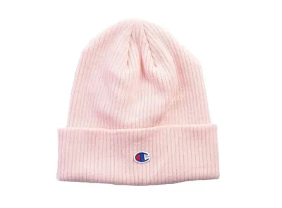 Champion : Ribbed Knit Beanie Pink O/S