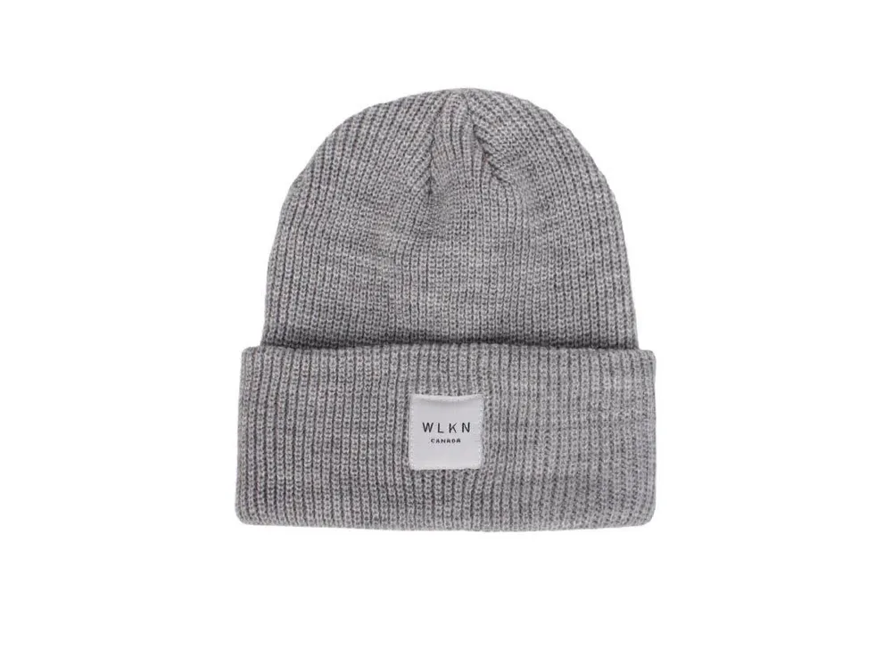 WLKN : Label Beanie Light Grey O/S