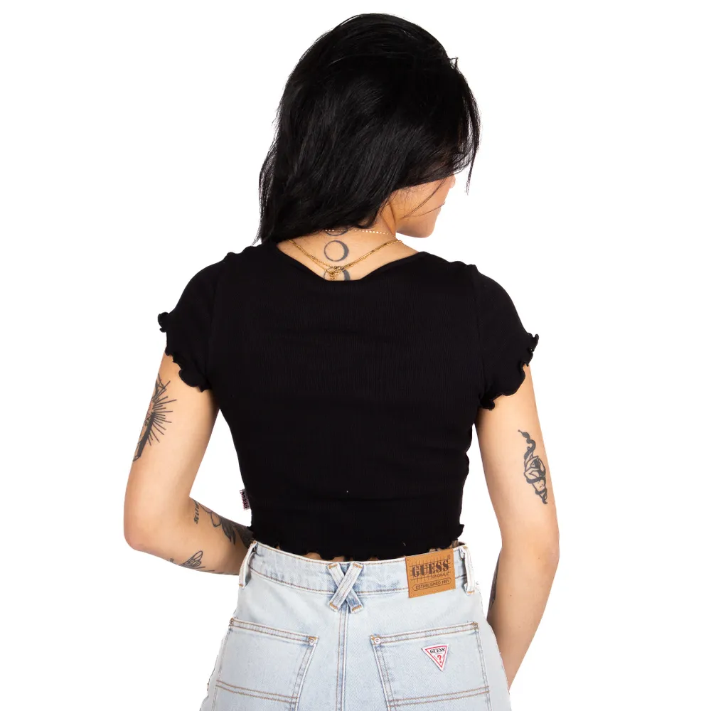 Guess : GO Rib Crop Tee