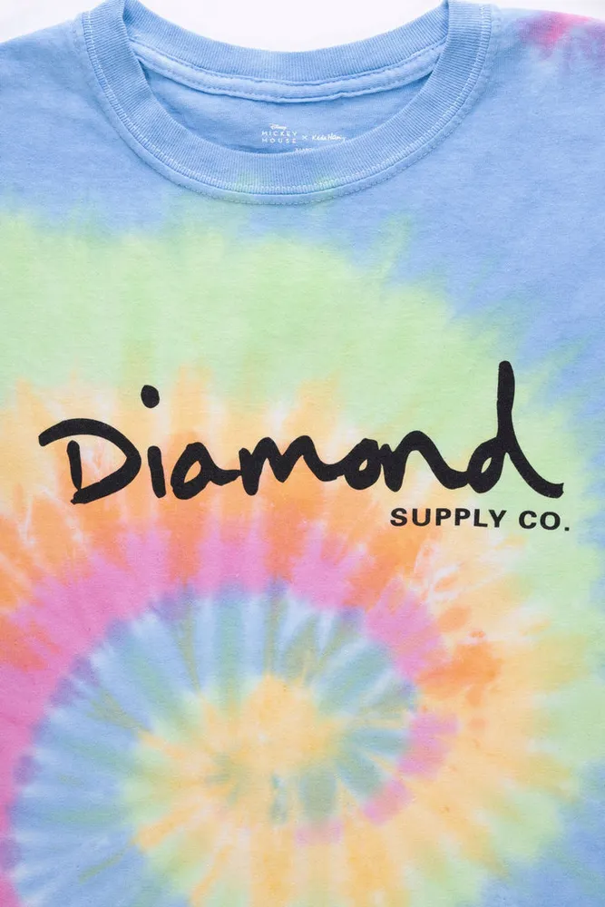 Diamond : Mickey Logo Tie Dye Tee