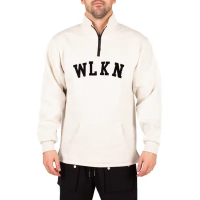 WLKN : Felt Logo Quarter Zip Fleece