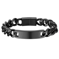 HITS : Cuban Bracelet Black O/S