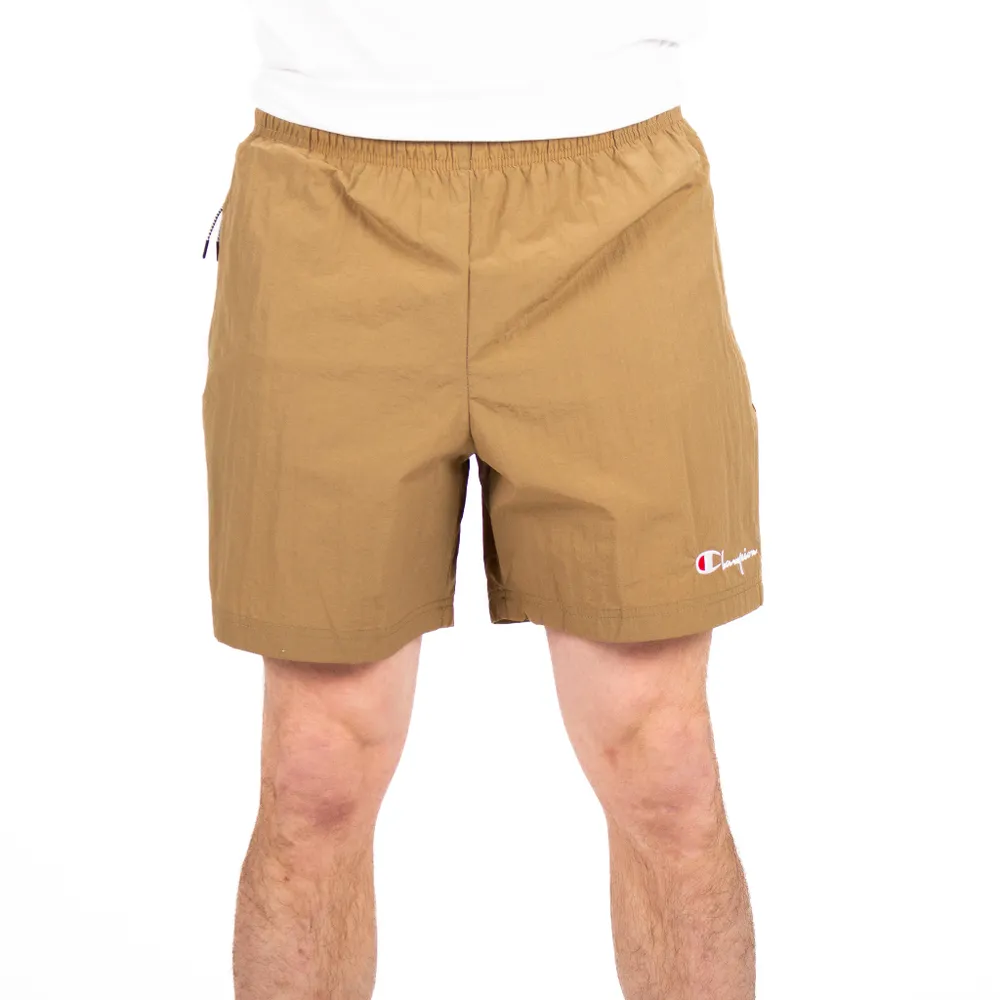 Champion : Nylon Warm Up Short - khaki