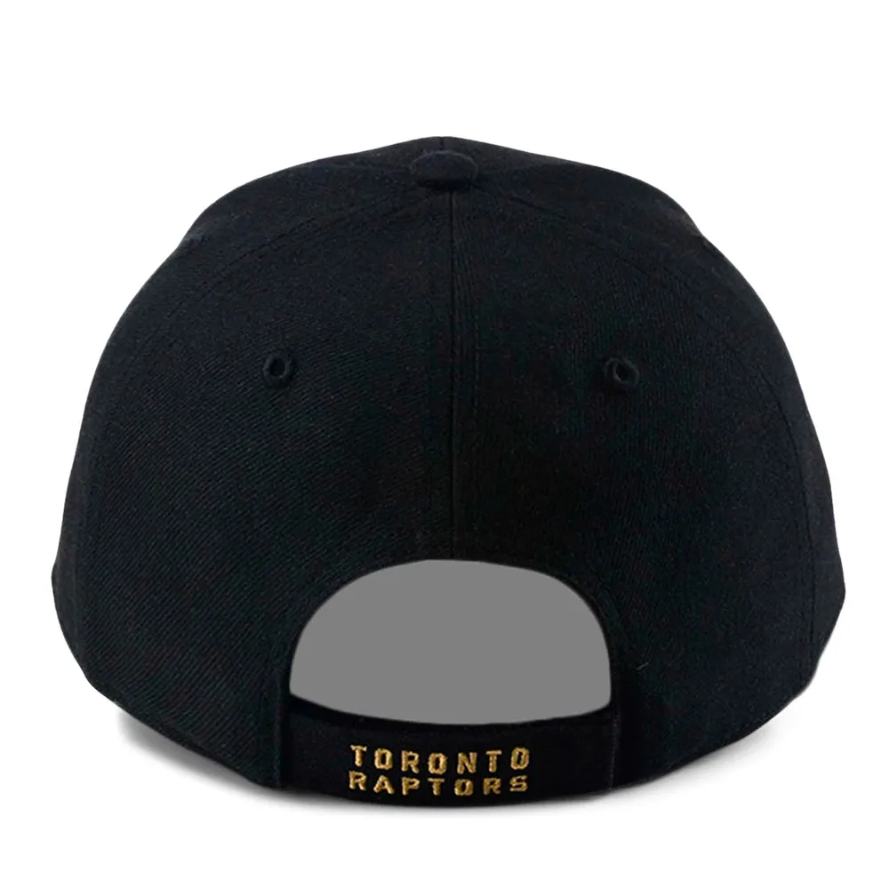 New Era :  940 Toronto Raptors Mini Shimmering Gold Logo Cap