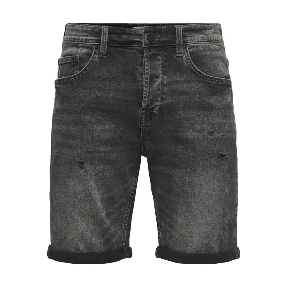 Only & Sons : ONSAvi Ripped Denim Shorts